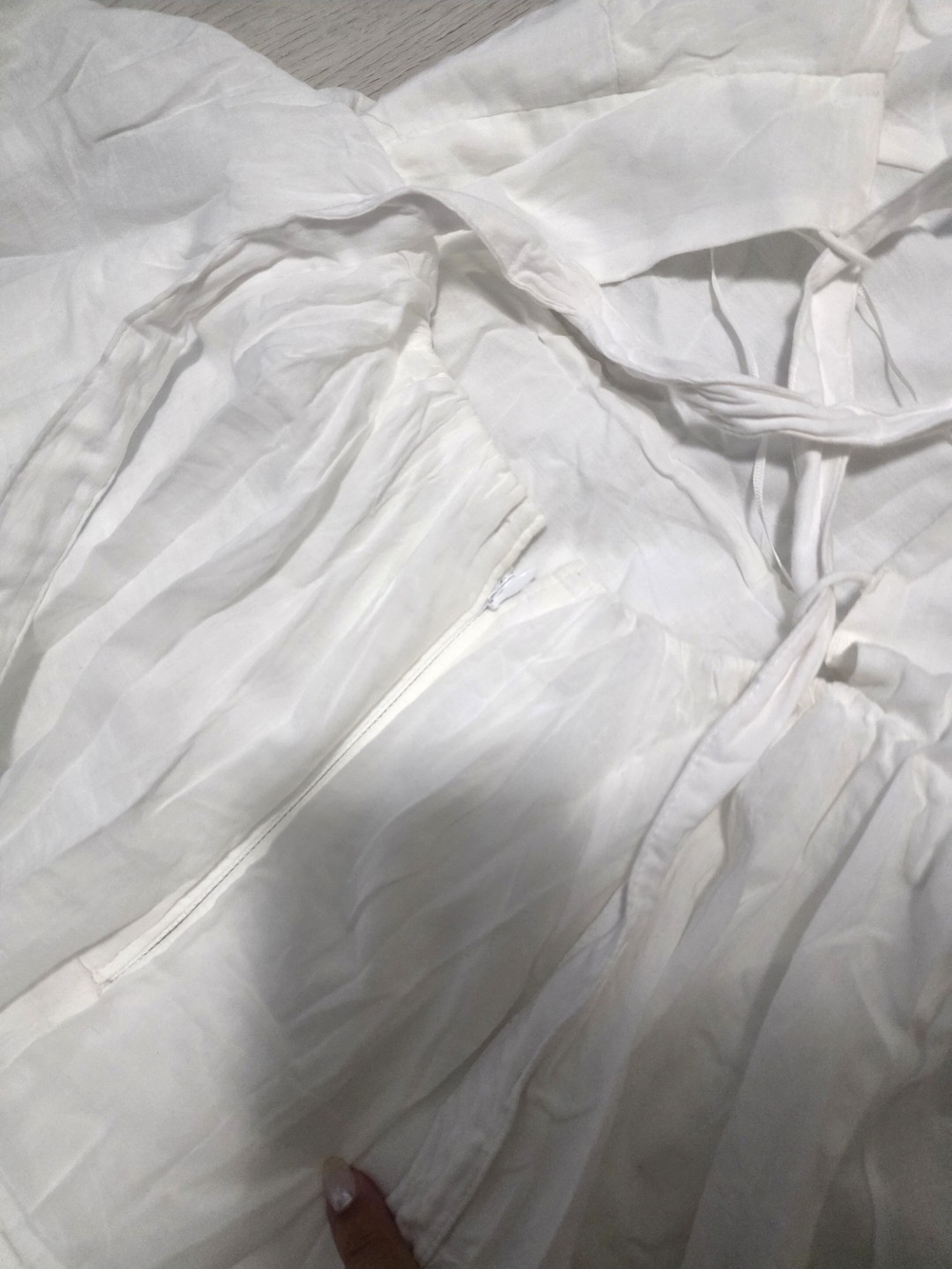 Abercrombie & Fitch White Tiered Maxi Sundress - Size XS - Picture 5 of 8